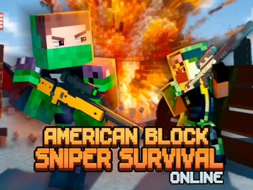 American Block Sniper Survival Online - Free Unblocked Game