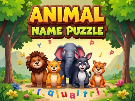 Animal Name Puzzle - Free Unblocked Game