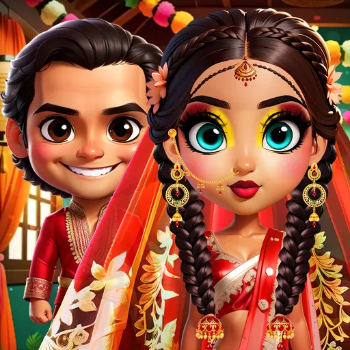 Asoka Makeup Indian Bride - Free Unblocked Game