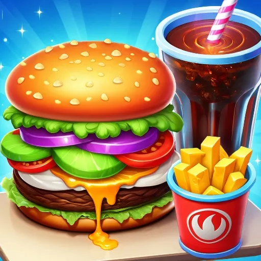 Burger Cafe - Cooking Games For Kids - Free Unblocked Game