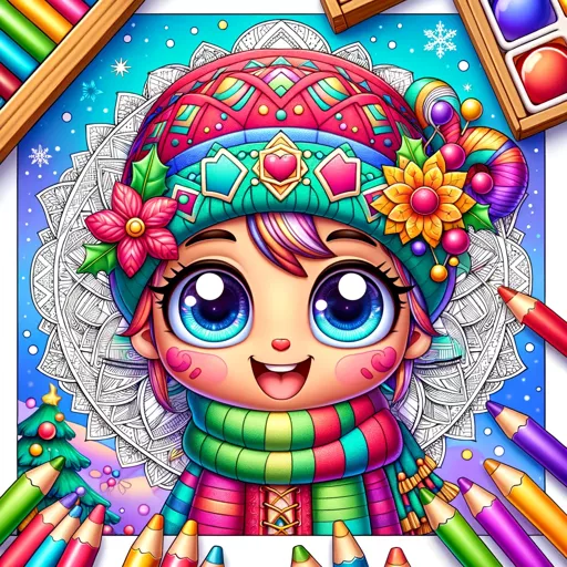 Christmas Mandala Coloring Book - Free Unblocked Game
