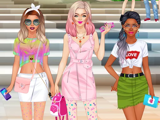 College Girls Team Fashion Makeover - Free Unblocked Game