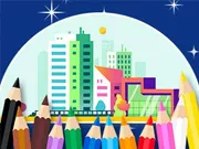 Coloring Book: City Walk - Free Unblocked Game
