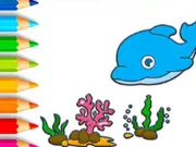 Coloring Book: Dolphin - Free Unblocked Game