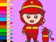Coloring Book: Fireman - Free Unblocked Game