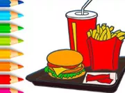 Coloring Book: Hamburger - Free Unblocked Game