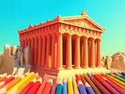 Coloring Book: Parthenon Temple - Free Unblocked Game