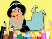 Coloring Book: Princess-jasmine - Free Unblocked Game