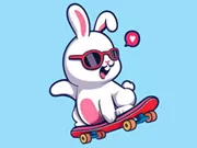 Coloring Book: Rabbit Skateboard - Free Unblocked Game