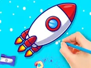 Coloring Book: Rocket - Free Unblocked Game