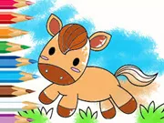 Coloring Book: Running Horse - Free Unblocked Game