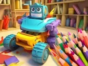 Coloring Book: Transforming Car Robot - Free Unblocked Game