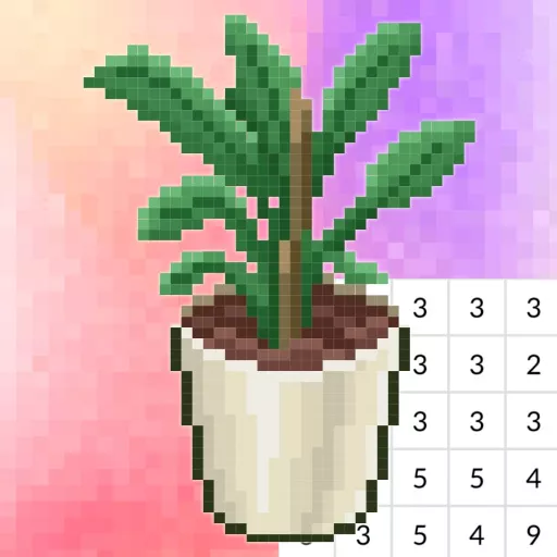 Coloring by Numbers. Pixel Rooms - Free Unblocked Game