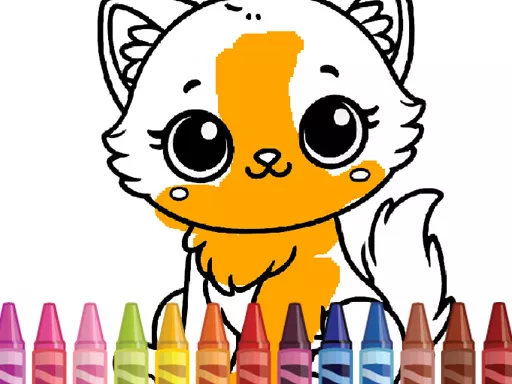 Cute Animals Coloring   Adorable Fun for Kids - Free Unblocked Game