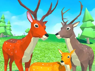 Deer Simulator: Animal Family 3D - Free Unblocked Game