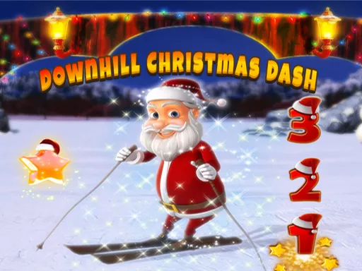 Downhill Christmas Dash - Free Unblocked Game