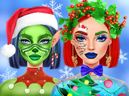 Ellie Christmas Makeup - Free Unblocked Game