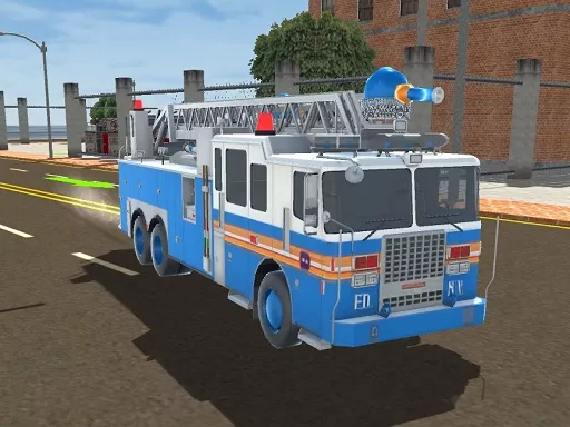 Fire Truck Driving Simulator 2024 - Free Unblocked Game