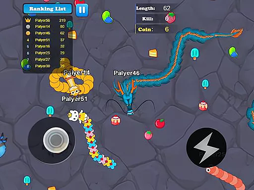 Greedy Snake Multiplayer Duel - Free Unblocked Game