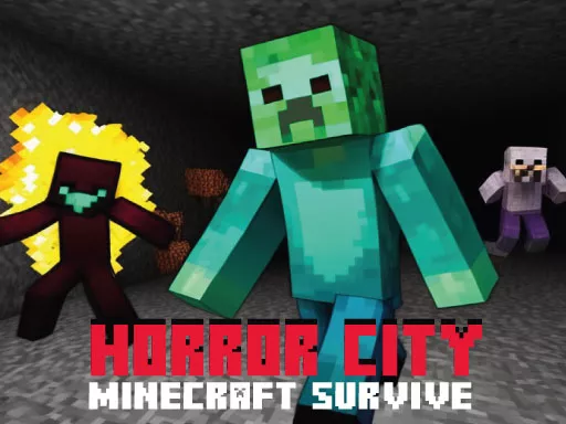 Horror City Minecraft Survive - Free Unblocked Game