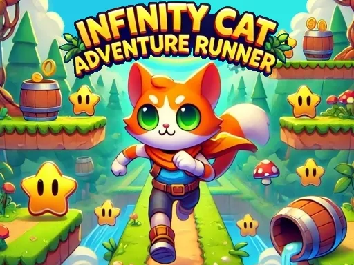Infinity Cat Adventure Runner - Free Unblocked Game