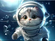 Jigsaw Puzzle: Astronaut-cat - Free Unblocked Game