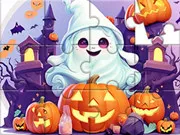 Jigsaw Puzzle: Halloween Cute Ghost - Free Unblocked Game