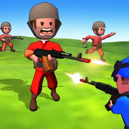 Little Commander. Red vs Blue - Free Unblocked Game