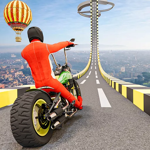 Mega Ramp Bike Racing Tracks - Free Unblocked Game