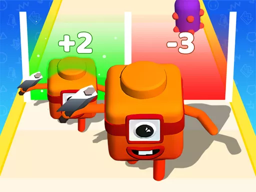 Merge Number Cube 3d Run Game - Free Unblocked Game