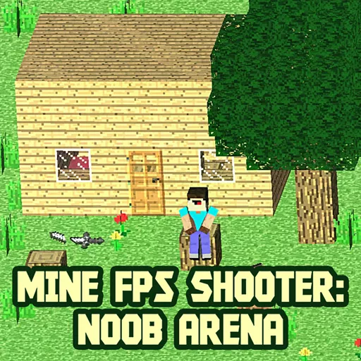 Mine FPS shooter: Noob Arena - Free Unblocked Game