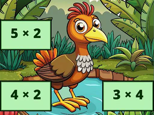 Multiplication: Bird Image Uncover - Free Unblocked Game