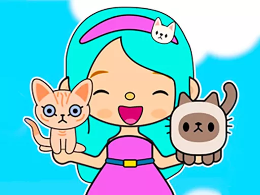 My Cat Town - Free Unblocked Game