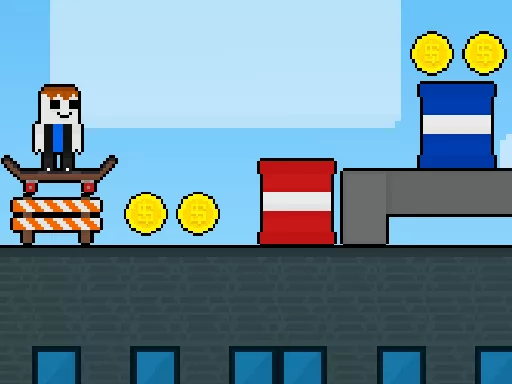 Obby Skate Forever Parkour - Free Unblocked Game