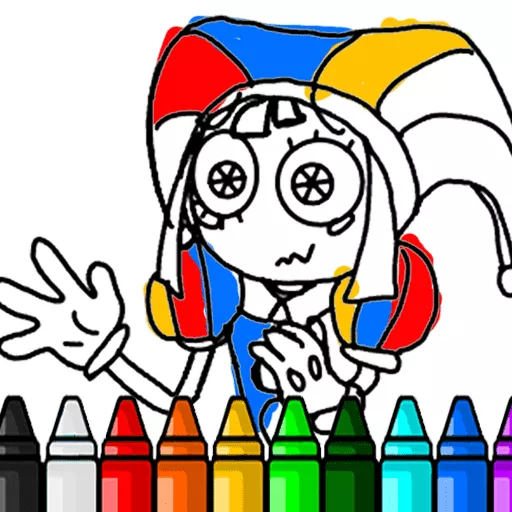 Pomni Coloring Book - Free Unblocked Game