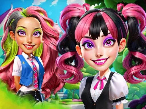 Princesses at Horror School - Free Unblocked Game