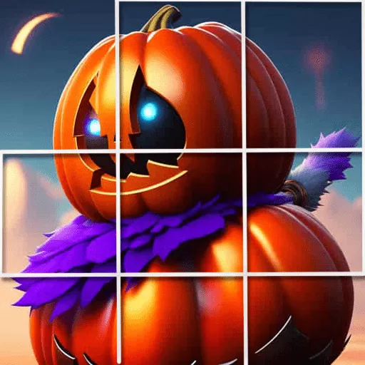 Pumpkinhead Tile Image Scramble - Free Unblocked Game