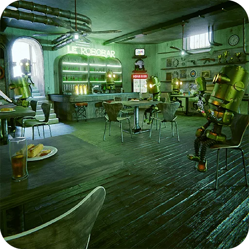 Robot Bar - Find the differences - Free Unblocked Game