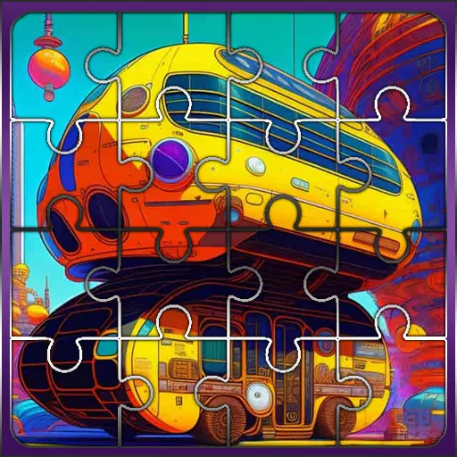 School Bus Jigsaw Block Puzzle - Free Unblocked Game