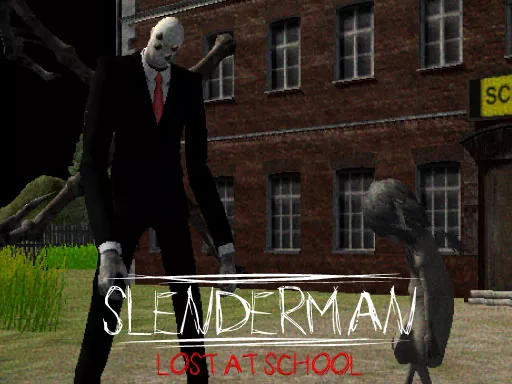Slenderman Lost at School - Free Unblocked Game