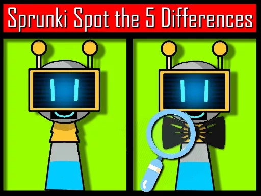 Sprunki Spot the 5 Differences - Free Unblocked Game
