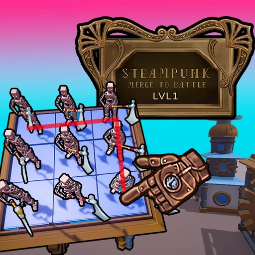 Steampunk Merge To Battle - Free Unblocked Game