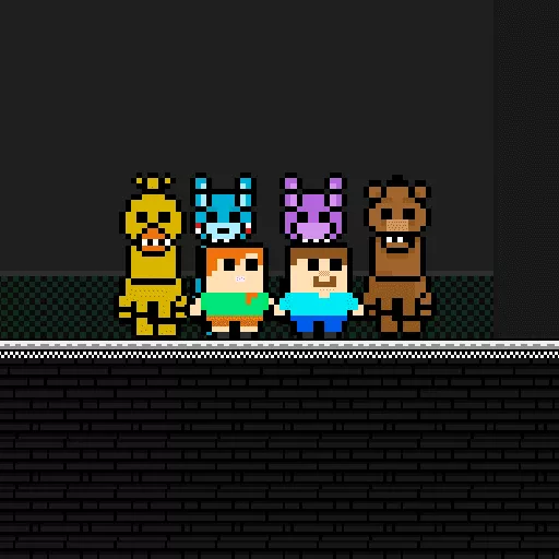 Steve and Alex vs Fnaf - Free Unblocked Game