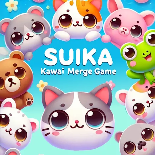 Suika Kawaii Cat Merge game - Free Unblocked Game